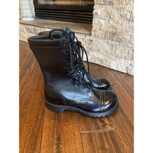 Corcoran 10” Field Boots Size 7.5 E (wide) Black Leather Union Made USA